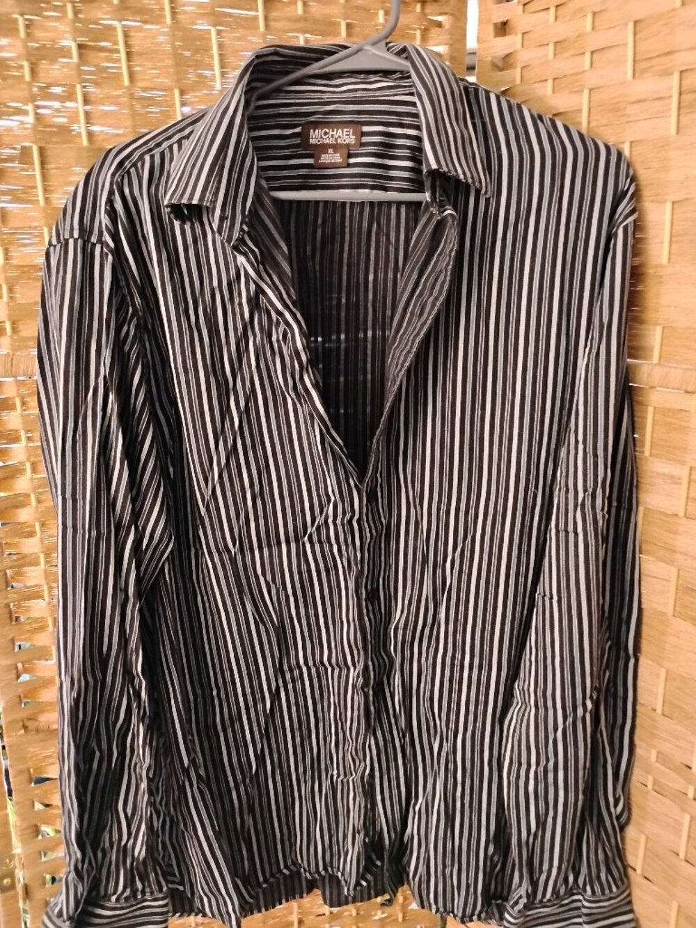 MK Buttondown blouse.